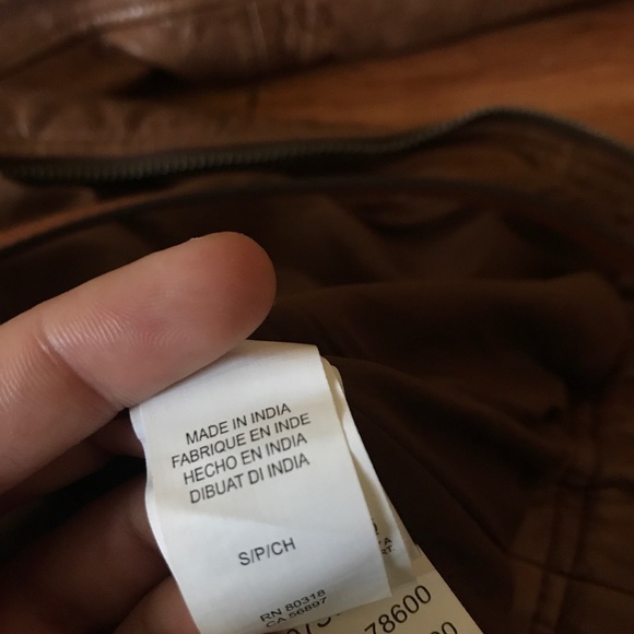 Lucky Brand genuine leather jacket S - Picture 4 of 5